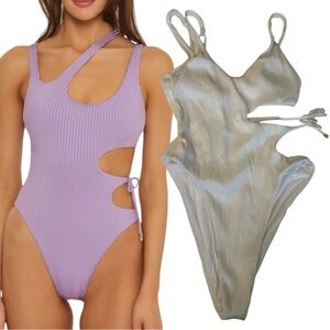 Isabella Rose Queensland white cut out tie one piece swimsuit multi strap